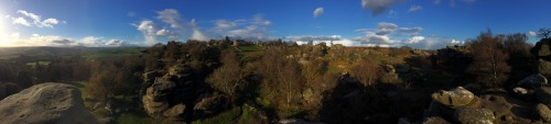 The Yorkshire Countryside. Brimham Rocks, North Yorkshire, England.