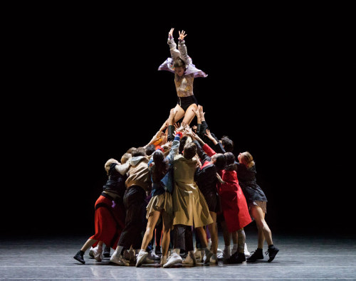 Tiler Peck and the company in The Times Are Racing, New York City Ballet, June 2017. © Paul Kolnik.I