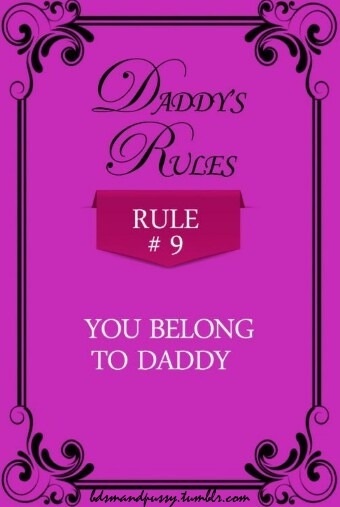 littlegirllostexplores:  bdsmandpussy:   BDSM&PUSSY TUMBLR OF MY LITTLE   My Daddy’s first rule was take utmost care of Daddy’s property and treat it like what it is: something precious and very valuable that Daddy has allowed you the care of,