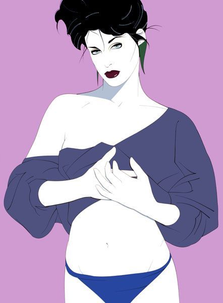 talesfromweirdland:1980s illustrations by Patrick Nagel (1945-1984).I remember being intrigued by th