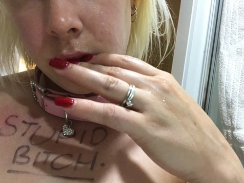 misspollyx:  @tall-dark-strong came on my face… but I think he totally leaked a LOT inside my pussy 😳