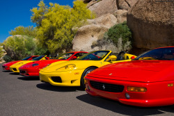 desertmotors:  Ferrari F355s, 360s and 550 Maranello 