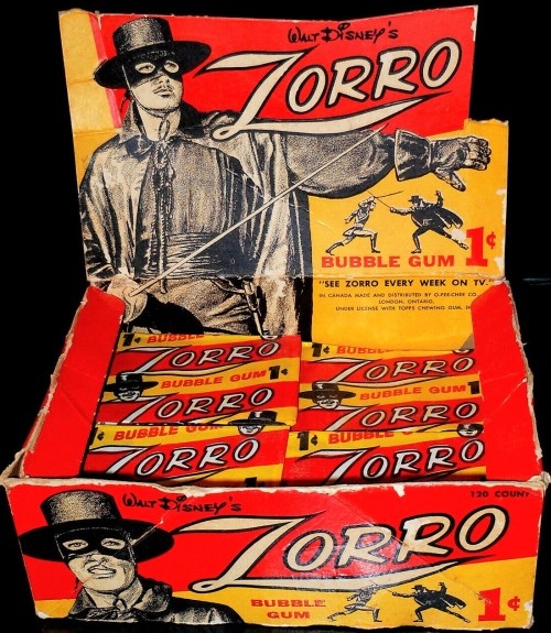 Zorro trading cards - Topps (1958)