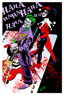 enasnivolz:  JOKER HARLEY colors Halftonetif copy by stevescott 