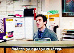 dundermifflinscranton:By not going on the trip, you’ve shown you’re the free-thinkers of the office.