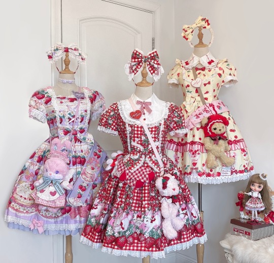 angelic pretty Little Bunny Strawberry - ひざ丈ワンピース