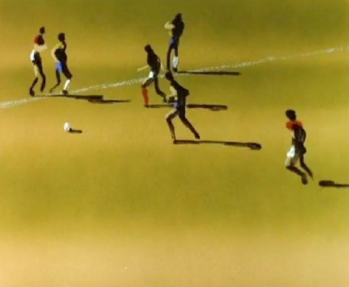 Hors-jeu (Offside), 1977.A football match morphs into a basketball match, which morphs into an ice h