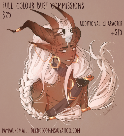 deedeex333:DeeDee’s CommissionsHey there!! I’m back after 20000 years, and opening commissions again