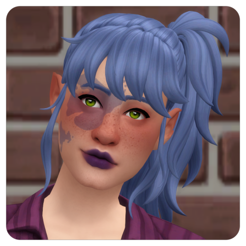 grimreapergnome:@daylifesims‘ PowerPunk Girls Hairs RecoloredUnisex Teen-Elder (Tagged as feminine.)