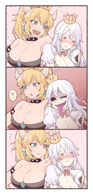 bobadmirer:Bowsette and Boo!