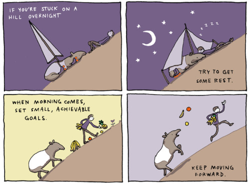 incidentalcomics: How to Climb a Hill