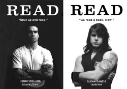 iheartstarsandbows:  &lt;3  Apparently Henry Rolling and Glenn Danzig want me to read.