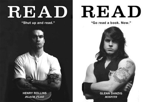 iheartstarsandbows:  <3  Apparently Henry Rolling and Glenn Danzig want me to read.
