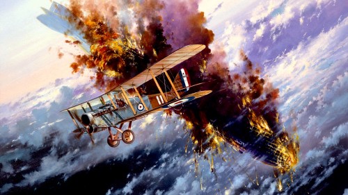  1918 08 05 Fire in the sky - Simon Atack On August 5th 1918, this de Havilland Airco DH4 NO.A8032 f