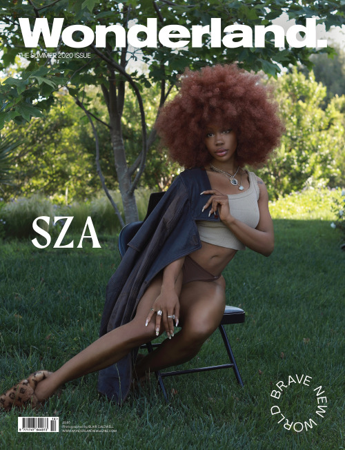 sza for wonderland, summer 2020 issue