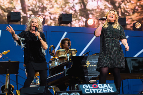 Global Citizen Festival at the Great Lawn in Central Park featuring performances by Queen, Pharrell 