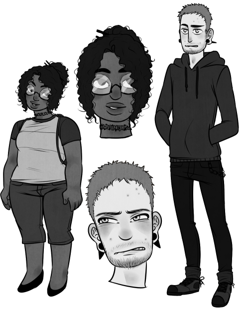 character designs for a small comic i might be doing in the next few months