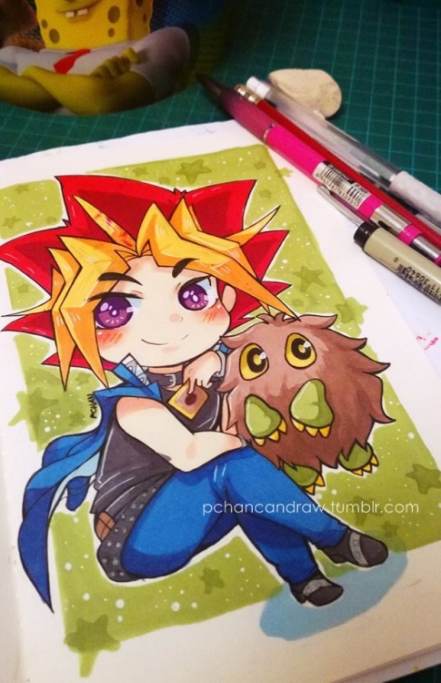 pchancandraw:  Some YuGi-hOmos traditional chibis cuz I freaking love YGO you know xD My plan is do Yusei, Yuma and the other Yuyas all the YGO protagonist….. someday when I have time….