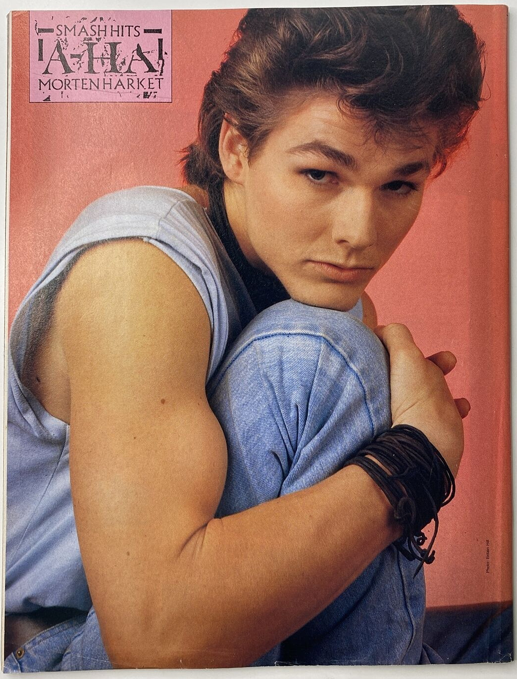 <p>Morten Harket poster from Smash Hits magazine November 1985</p>