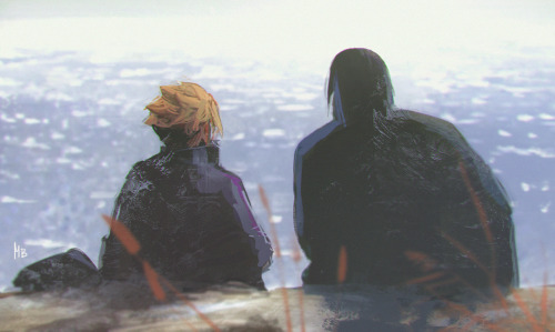 Sasuke and Boruto on the journey 