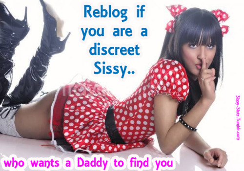 onmyknees4strangers: sissy-slutz:  ♥♥♥ Visit daily for more slutty caption