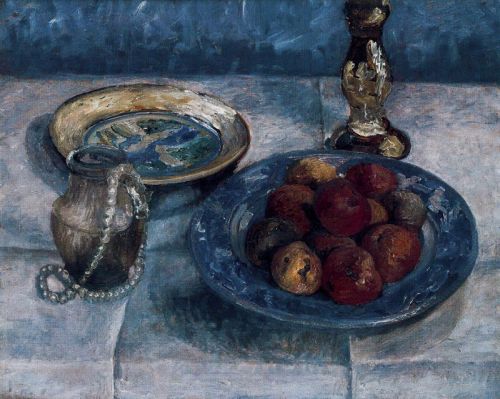 lyghtmylife:   Modersohn-Becker, Paula (German Expressionist Painter 1876-1907)    Still Life with Apples 1903 Oil on panel 63 x 73 cm. Nationalgalerie. Berlin, Germany  