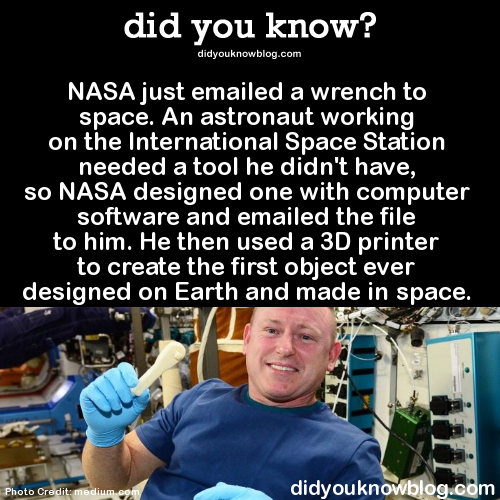 vrabia:  shorm:    ‘nasa just emailed a wrench to space’ i genuinely, unironically love 
