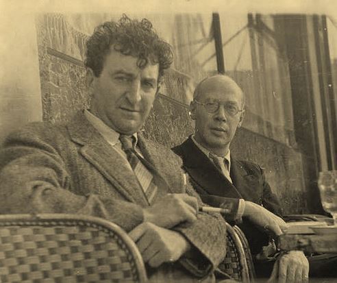 Abraham Rattner and Henry Miller in Paris, 1930’s.