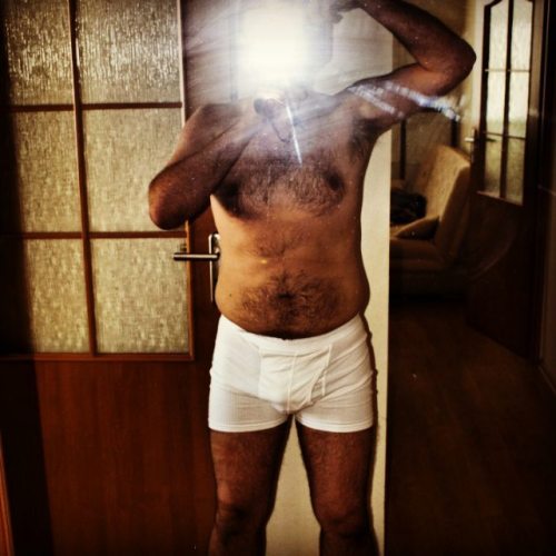 Hairy in white . . #gay #gayhorny #gaybulge #polishgay #gayhot #gayhairy #hairylegs #hairyarmpits #h