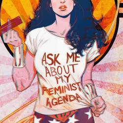 lukaswerneck: Ask me about my feminist agenda print for @ccxpoficial #standWithChelseaCain #wonderWoman #Feminist #print #ccxp