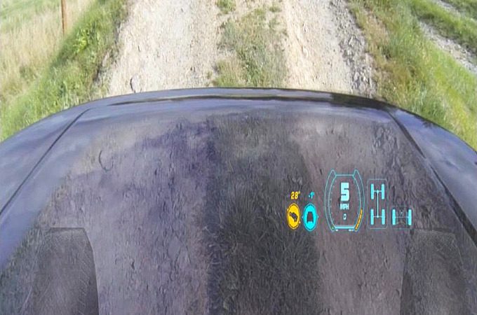 sixpenceee:  Partially Transparent CarCameras located in the vehicle’s grille capture