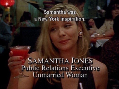 lyjerria:samantha jones is forever a new york icon