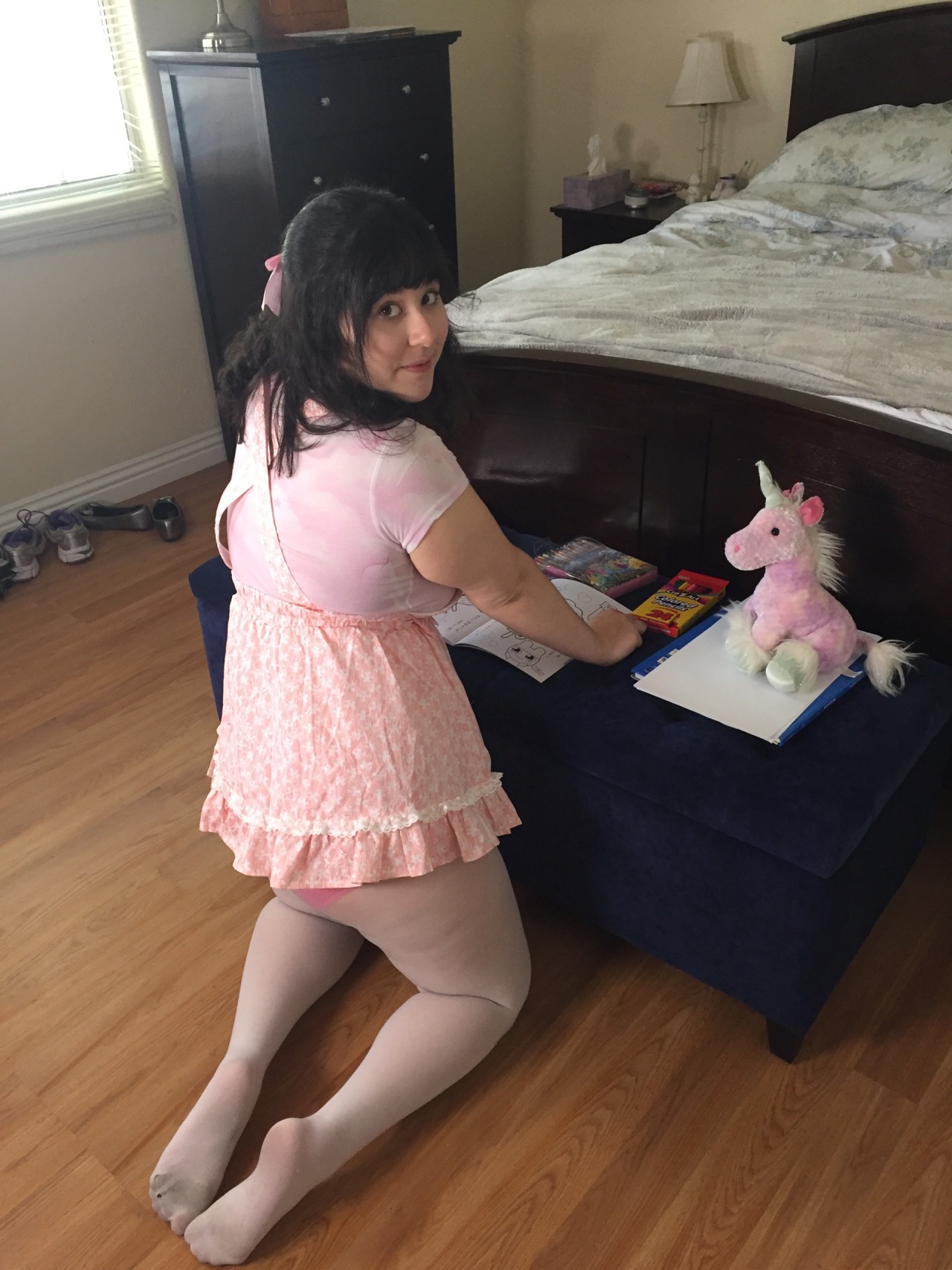 BTS of @aballycakes being cute AF during our shoot for Northern Spanking :3