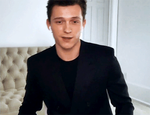 gaybuckybarnes:Tom Holland Shows Off His Viral Pants-less Look for Virtual Interviews  #; wanted opposite  #; juniper crushes  #; hyacinth crushes
