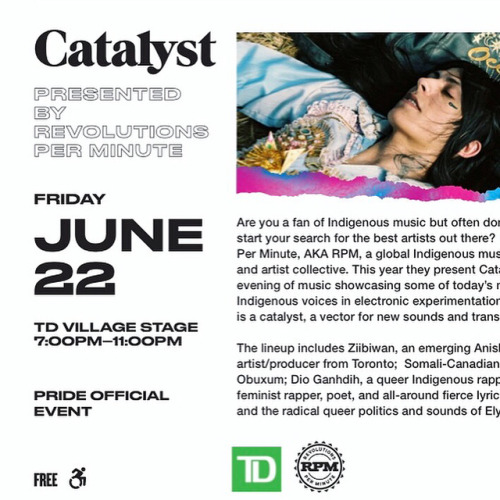 ANNOUNCING: We’re excited to present CATALYST— an RPM-curated stage of Indigenous electronic &amp; h