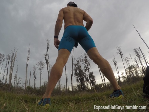 exposedhotguys:  Found a great nature trail near my house today. It started to storm so I took a couple quick pics. What do you link I should film out there?To see more of me CLICK HERE!!!! Send me a gift CLICK HERE!!!