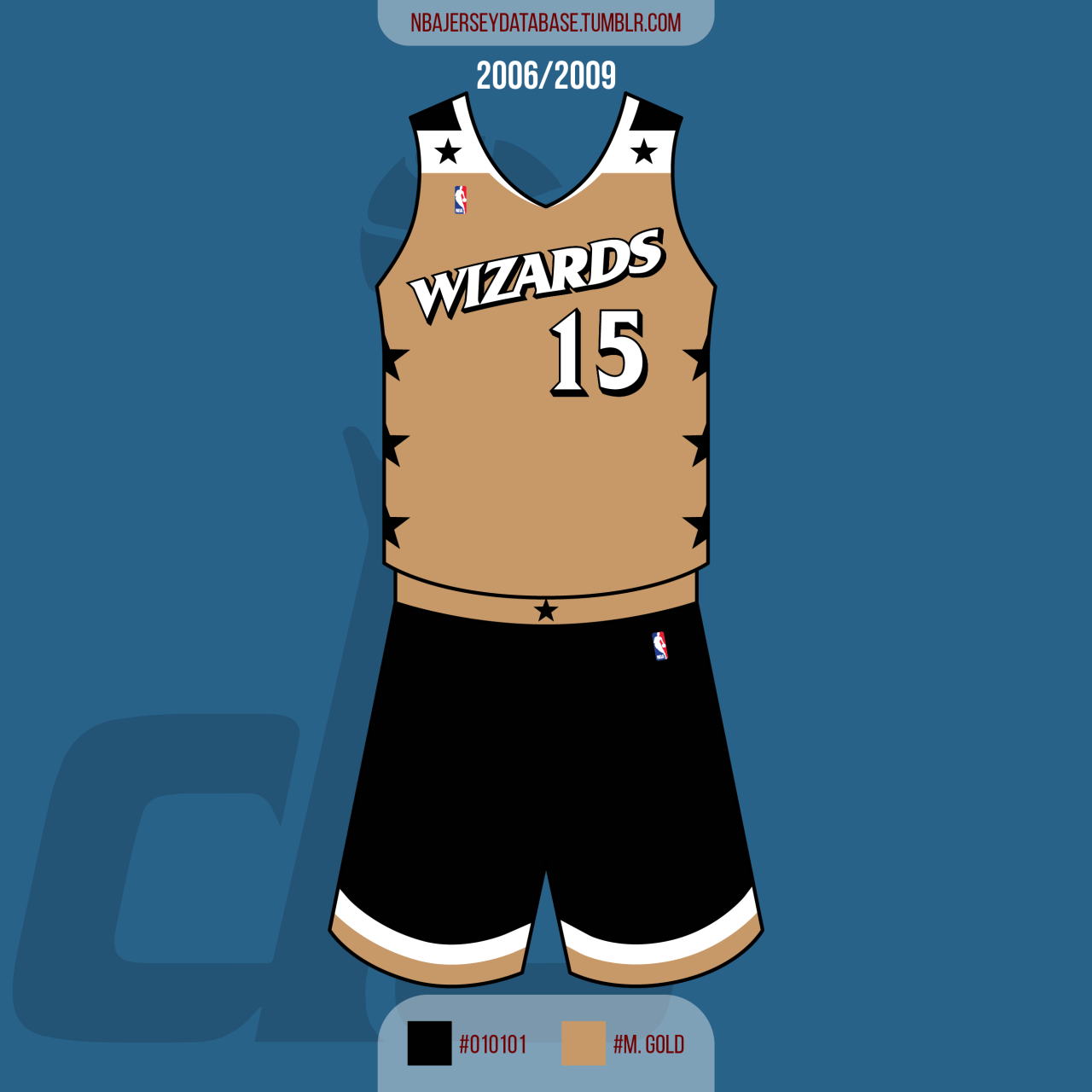 NBA Jersey Database, Washington Wizards Alternate Jersey 2006-2009