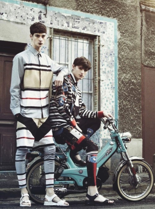 justdropithere:  Corentin Renault & Alexander Beck by Paul Morel - Hunter Magazine