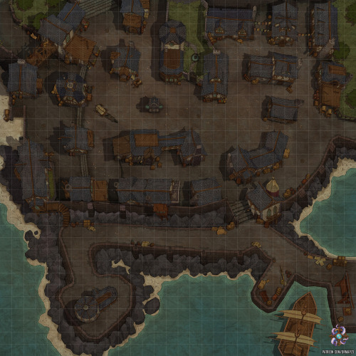 Hello, everyone! Today’s map will let your players explore this coastal city where they can ha