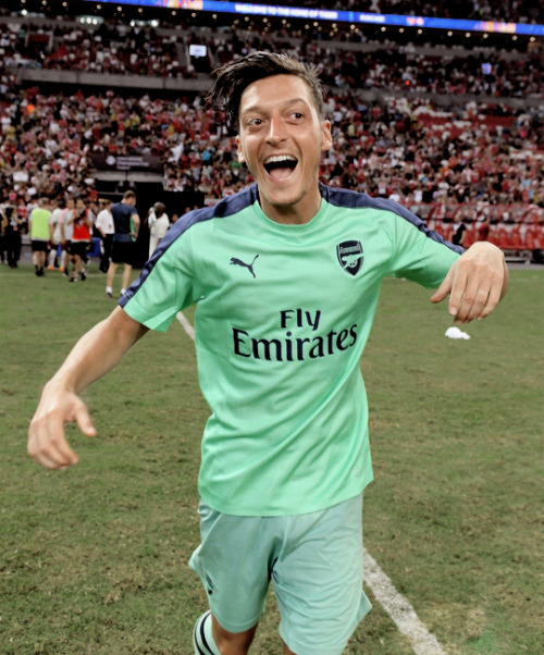 Mesut Ozil of Arsenal after the International Champions Cup match between Arsenal and Paris Saint Ge