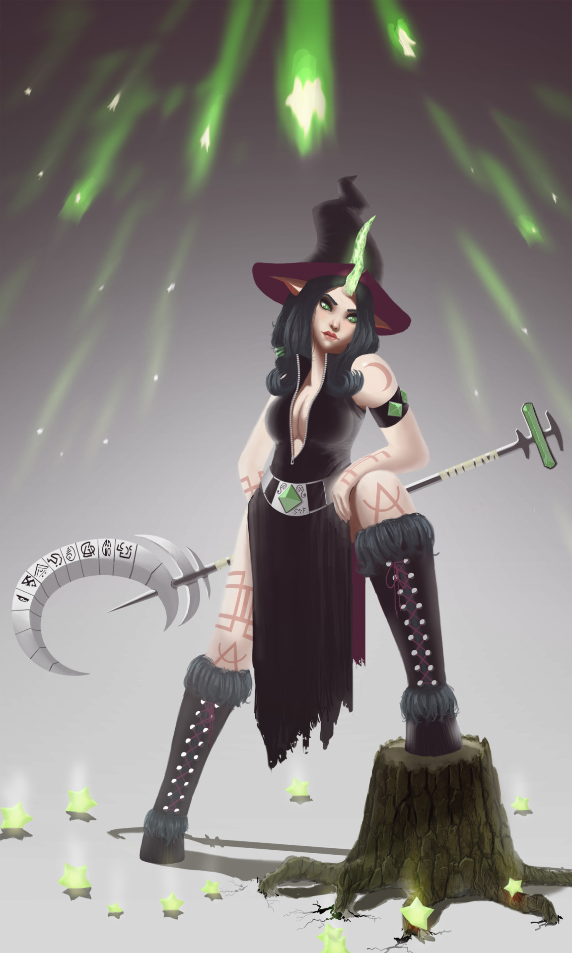 leaguesbottombitch:  Black Mage Soraka DA by *Seth-D-Forbes 