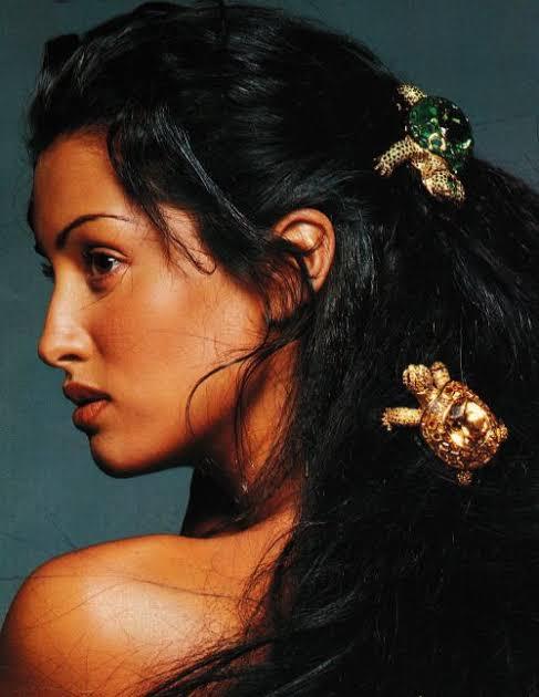 fashiontimeless - Yasmeen Ghauri by Walter Chin for Vogue Germany, 1993