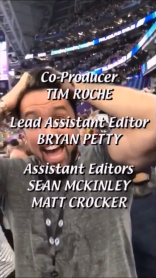 The Last Clip Is Kaitlins Video From When These Guys Were Actually There At The End Of The Super Bowl