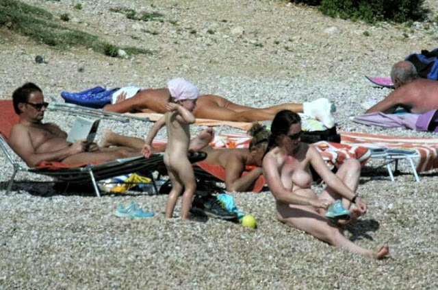 Nudist family purenudism beach