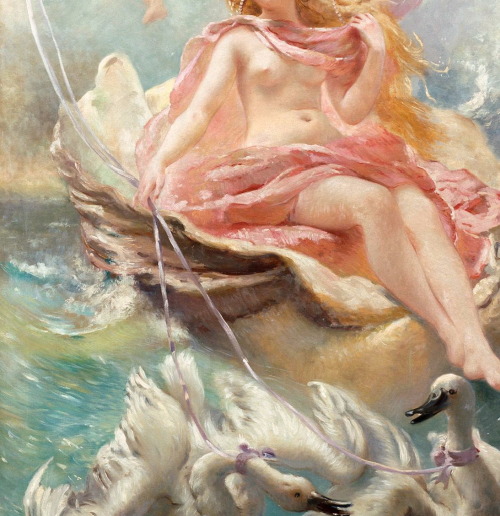 the-garden-of-delights:“Goddess of Water on a Shell-Chariot” (1886) (detail) by Konstant