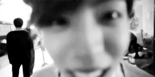 cheeky-doll:  75/100 black&amp;white gifs of Dongwoo 