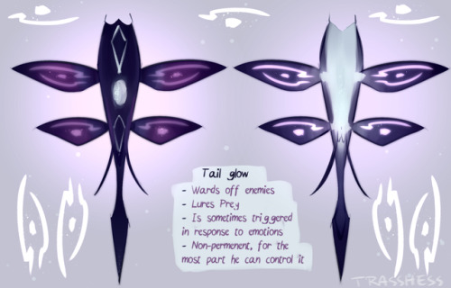 trasshess:Someone asked for a reference of Keith’s tail, so heres a quick guide to Luresong Keith so