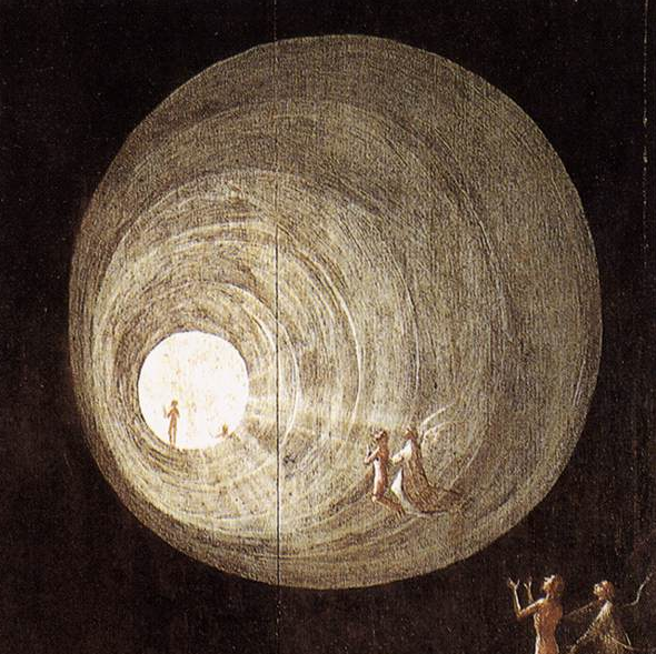 attheblackvatican:  Detail of Ascent of the Blessed Hieronymus Bosch  I heard opiates