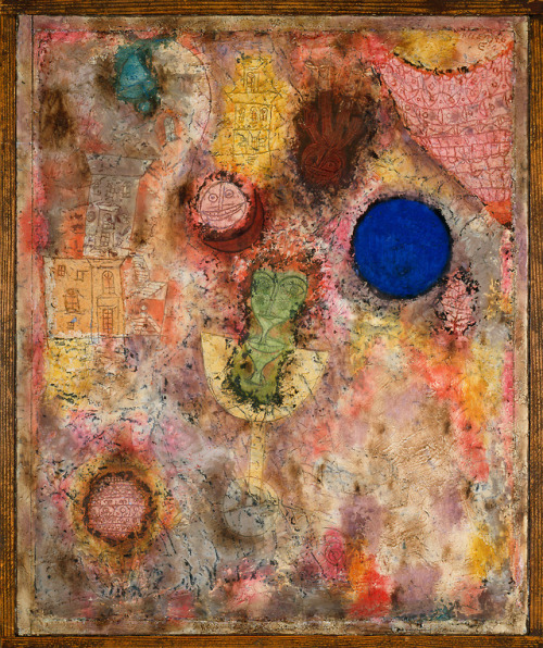 afrouif: Magic Garden by Paul Klee, 1926, Guggenheim Museum Size: 52.1x42.2 cm Medium: Oil on plaste