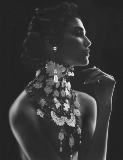 black-white-madness:  Madness:  Photographer: Nick Knight  Designer: Dior  Model: Teresa Lourenço  